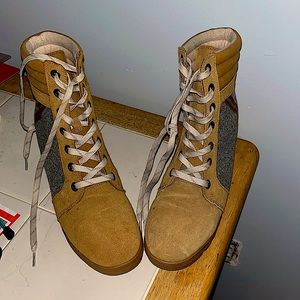 Brown fall boots